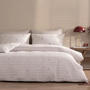 Eftelya Çift Kişilik Nevresim Takımı - Bej