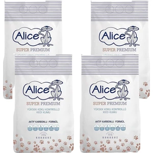 Aktif Karbonlu Super Premium Topaklaşan Kedi Kumu 4X10 Lt (40 Litre)