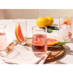 Madame Coco Cam Meşrubat Bardağı 4 Parça Şeffaf Kahve Çay Servis Seti Modern Tasarım