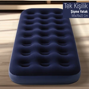 Tek Kişilik Şişme Yatak 185X76X22 cm