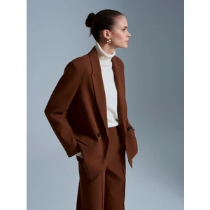 60767 Blazer Ceket-Kiremit