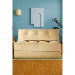 Mocca Çift Kişilik Katlanır Yatak Uzanma Koltuğu - Bej