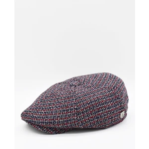 Erkek İngiliz Premium Newsboy Driver Kasket Bordo Desenli Şapka