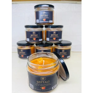 Bf Candle El Yapımı Şeftali Kokulu Mum – Kalıcı ve Yoğun Koku – Cam Kavanozda Dekoratif Mum