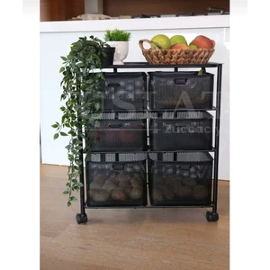 Yıldıray Metal 3 Katlı 6 Bölmeli Sebzelik