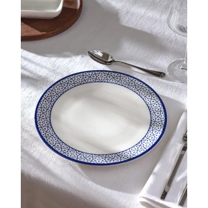 Madame Coco Rêve Bleu Chantal Servis Tabağı - Mavi/beyaz - 25 cm