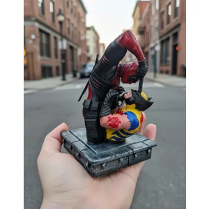 Eselya 3D Deadpool & Wolverine Büst Figür-Marvel Comics-15cm/fanart