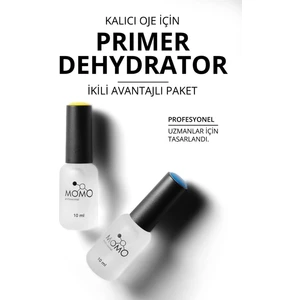 Momo Professional Kalıcı Oje Için Avantajlı Hazırlık Seti 10 ml (Dehydrator + Primer)