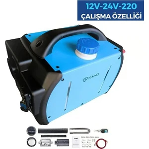 Ranio Portatif Dizel Isıtıcı Çanta Tip(Seyyar Webasto Müadili ) 12V 24V 220V Çalışır
