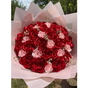 Romantik Kırmızı-Pembe Gül Buketi
