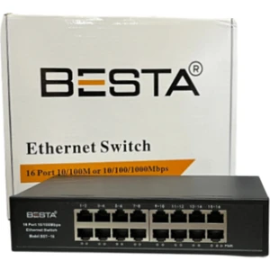 16 Port 10/100 Mbps Ethernet Switch Bst-16
