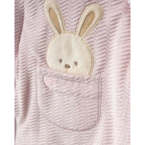 Sevimli Tavşan Desenli Kapüşonlu Wellsoft Astarlı Astronot Kozmonot Tulum