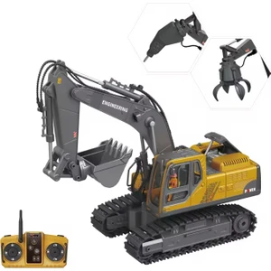 Seher Oyuncak Uzaktan Kumandalı Metal Alaşımlı Mühendislik Serisi Excavator 14 Kanallı