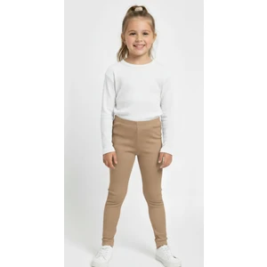 Kız Çocuk Pamuklu Likralı Şardonlu Mevsimliktayt