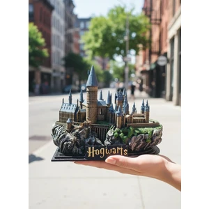 3D Harry Potter Hogwarts Şatosu Figür /  Harry Potter Hediye Biblo /büyücülük Okulu /15CM/FANART