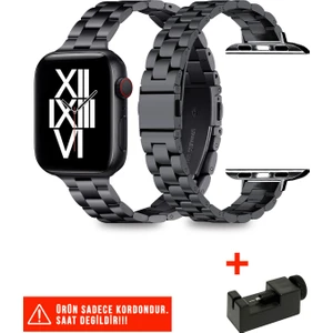 Nezih Case Apple Watch Seri 2/3/4/5/6/7/8/9/se 38MM 40MM 41MM ve Seri 10/11 42MM Uyumlu Ince Metal Kordon
