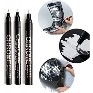 Vox Art Akrilik Chrome Marker 1 mm Krom Renkli Alkol Bazlı Kalem Sert Zeminlerde Kullanım İçin