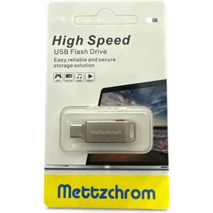 Metal Otg Bellek 64GB Otg Flaş Flash Disk Bellek USB ve Type-C Uyumlu Otg Metal