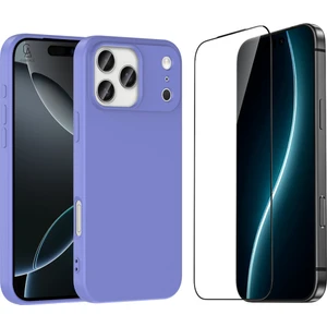 Apple iPhone 17 Pro Max Uyumlu Içi Kadife Lansman Kılıf ve 5d Tam Kaplayan Cam Ekran Koruyucu