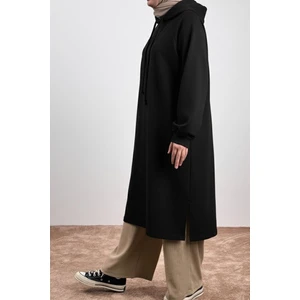 Ande Tesettür Classic Uzun Tunik - Siyah