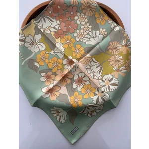 Amber Desen Twill Ipek Eşarp