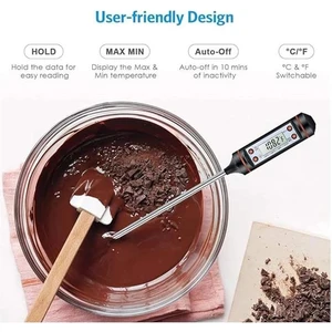 Gıda Termometresi Dijital Sıcaklık Derece Kutulu Et Süt Mama Yemek Isı Ölçer