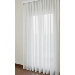 Ekru Renk Modern Çizgili Ekstrafor Büzgülü Pilesiz Tül Perde – Işığı Yumuşak Geçiren, Şık ve Modern Tasarım Yıkama Torbası ve Stoper Kilit Hediyeli (Özel Ölçü Seçenekli)