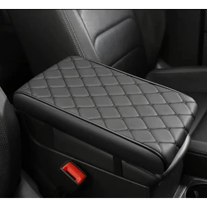 Stilcar Oto Aksesuar Araç Içi Aksesuar – Kol Dayama / Saklama Torpidosu Kolçak Deri Baklava Desenli  SİYAH renk