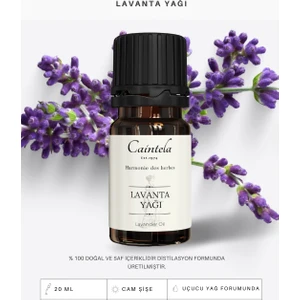 Lavanta Yağı 20 ml – Cilt Besleyici ve Nemlendirici, %100 Doğal ve Saf