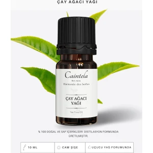 Çay Ağacı Yağı 10 ml %100 Doğal ve Saf & Cilt Bariyerinin Güçlenmesine Yardımcı 10 ml