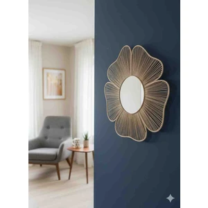 Rattan Çiçek Ayna Ev Dekorasyon