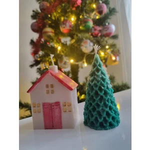 Serenity Sanat Yılbaşı Mum  2li Hediyelik