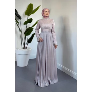 Merven Akyüz Saoris Boynu Kolu Taşlı Jan Jan Abiye Pudra