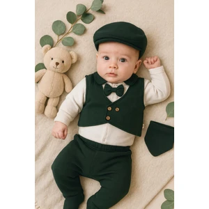 Ozz Baby 0-3 Ay Erkek Bebek Yeni Doğan Waffle 7'li Battaniyeli Alt Üst Takım Hastane Çıkışı  Zıbın Seti