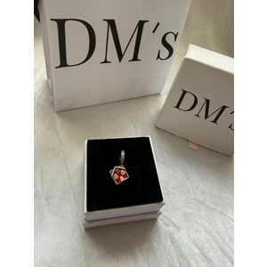 DMs Silver Kırmızı Ev Gümüş Charm'ı