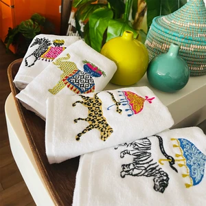 Ge Living 4´lü Dekoratif Safari Serisi El Havlusu Seti ( 30 x 50 )