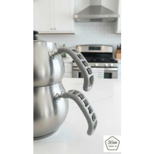 5gen Tasarım Demir Saplı Çaydanlık ve Tavaları Için Silikon Tutacak Seti