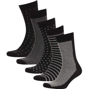 Erkek 5'li Pamuklu Uzun Çorap A7552AXNS