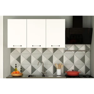 Toprak Mobilya 180 cm Mutfak Dolabı Üst Modül Beyaz