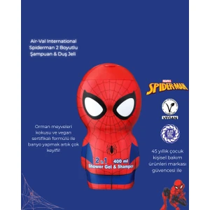 Lisanslı Spider-Man Oyuncak Çocuk Şampuanı ve Duş Jeli 400ML
