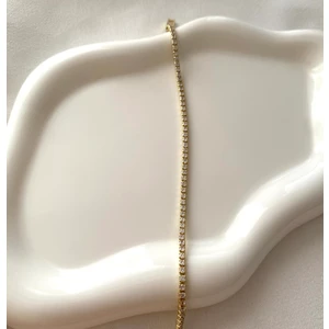 Vıp Seri Xuping 14K Altın Kaplama Ince Su Yolu Gold Bileklik