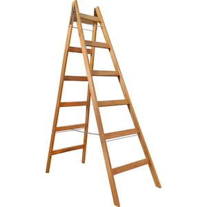 A Tipi Ahşap Merdiven 6+6 Basamaklı