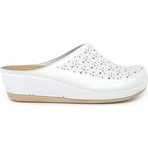 Ella 31137 Anatomik Kadın Terlik Beyaz