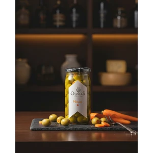 Havuç Dolgulu - Havuçlu Yeşil Zeytin 370 cc (200-220 Gr)