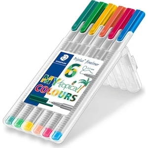Fineliner Kalem 6 lı 0.3 mm Tropikal Renkleri