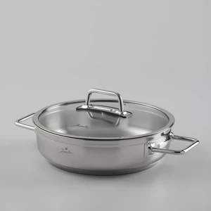 Modena 24 cm Paslanmaz Çelik Basık Tencere