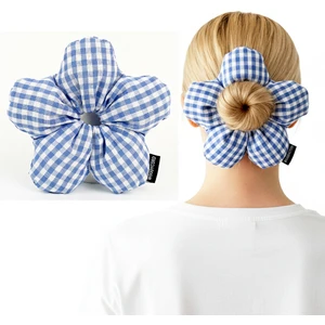 Woody Cord Scrunchies Içi Dolgulu Lastikli Büyük Boy Çiçek Model Saç Tokası