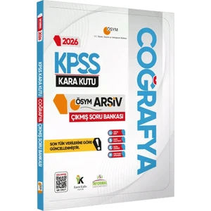 Karakutu Yayınları 2026 KPSS COĞRAFYA’nın Kara Kutusu ÖSYM Çıkmış Soru Havuzu Bankası Konu Özetli Dijital Çözümlü