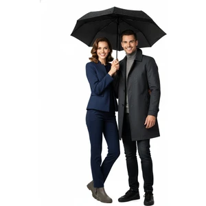 Tam Otomatik Şemsiye Güçlü Ekstra Dayanıklı Fiber Telli Kir ve Su Tutmayan Kumaş Kılıflı