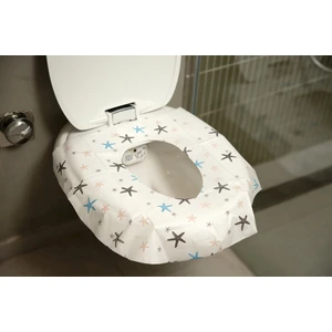 Tek Kullanımlık Hijyenik Klozet Örtüsü 10'lu Beyaz Geniş Kenarlı Kolay Temizlik